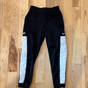 Boys NIKE Black and White Track Pants